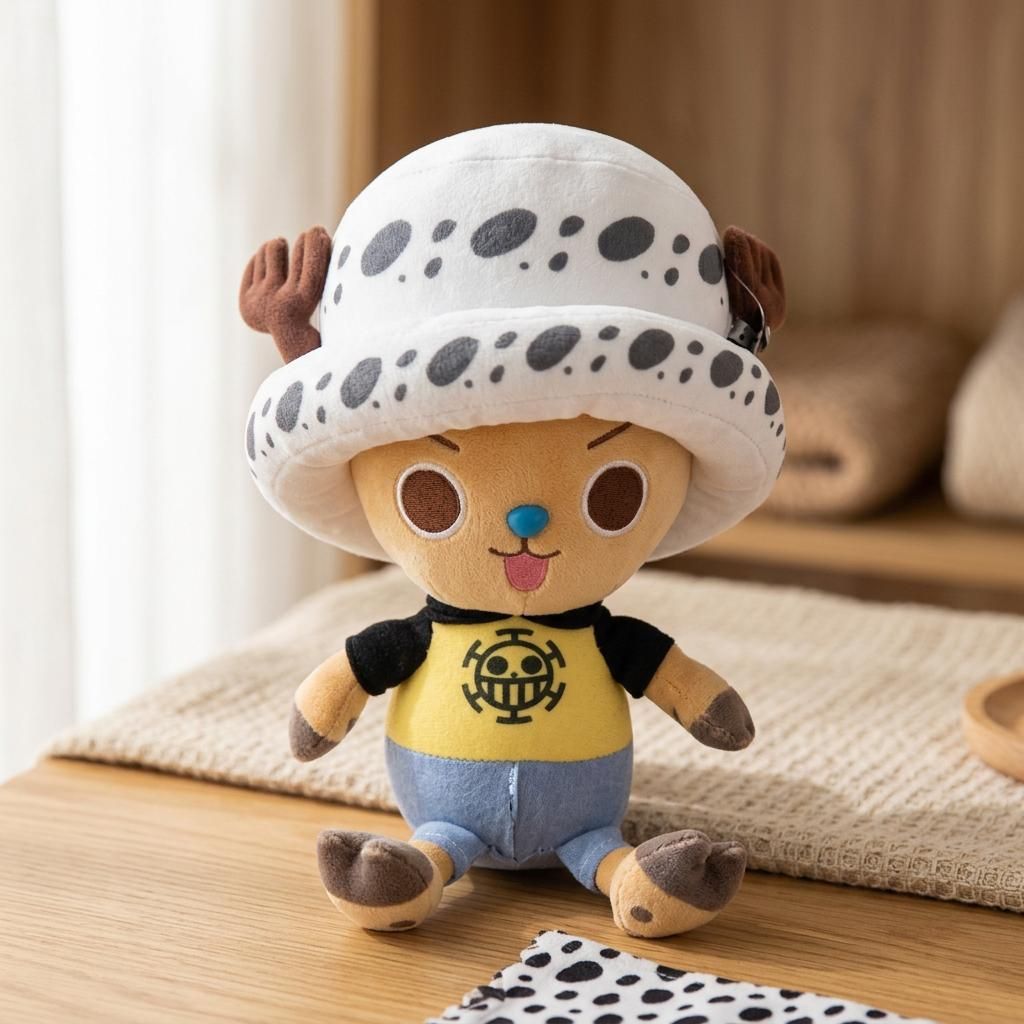 One Piece Chopper Trafalgar D Law Kuscheltier 25 cm – weiche Plüschfigur für Fans, Kinder & Sammler