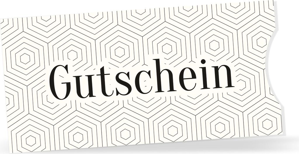 itenga Geschenkgutschein Hülle Schuber im DIN lang Format - edel