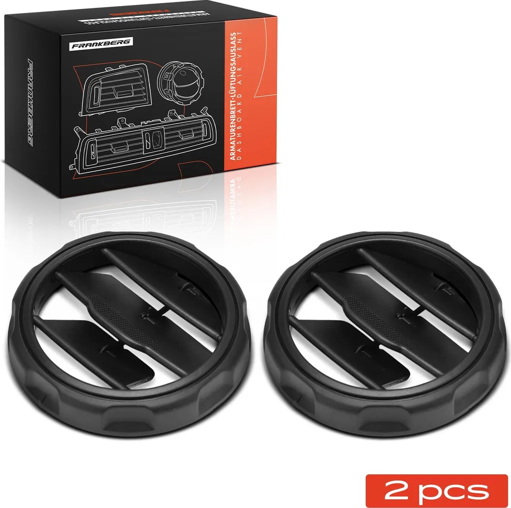 Bouche d'aération arrière ABS Noir pour Land Rover Discovery L319 x2