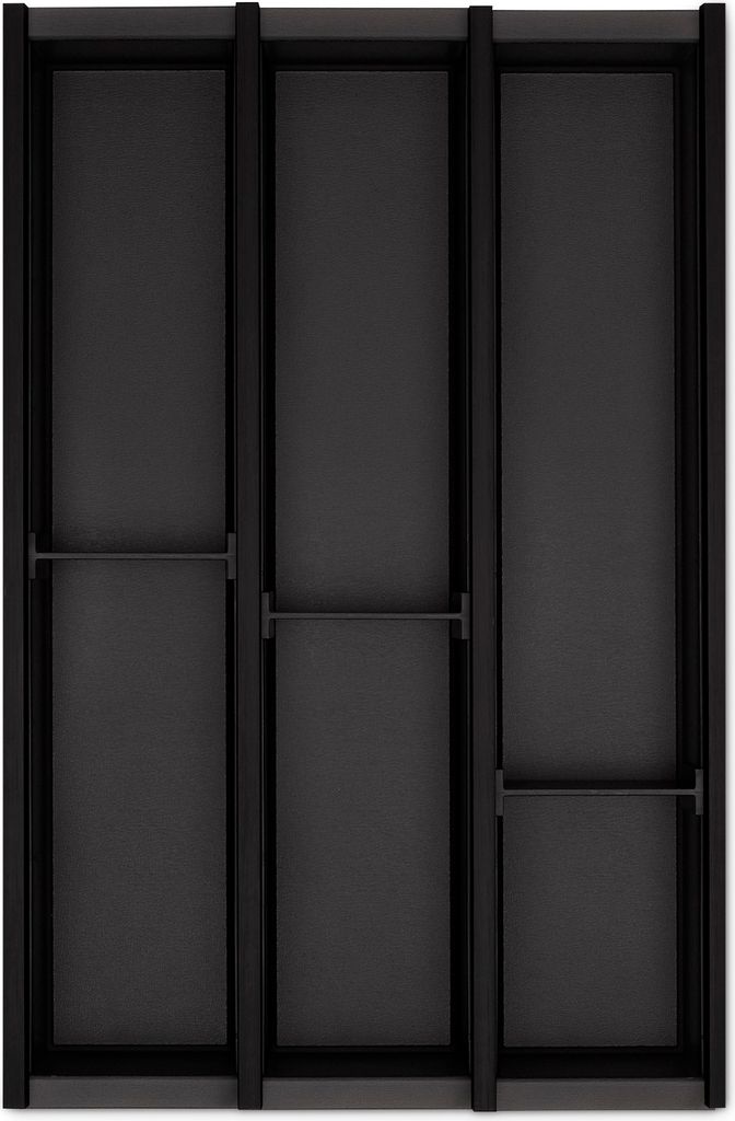 SOTECH Cuisio Besteckeinsatz anthrazit für 400 mm, Breite (Innen): 320 - 326 mm Tiefe: 473mm Höhe 55 mm für Blum Legrabox