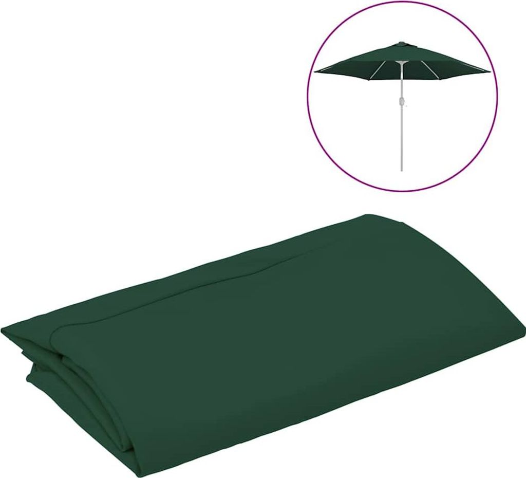 vidaXL Náhradný poťah pre slnečník Green 300 cm Obrázok produktu 