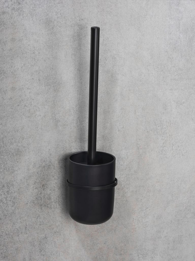 WENKO Turbo-Loc WC-Garnitur Carpino in Schwarz 9,5 x 35 x Produktbild 6