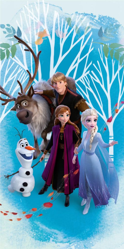 Reine de la Glace Anna Elsa Olaf Frozen 2 Serviette de Image du produit 