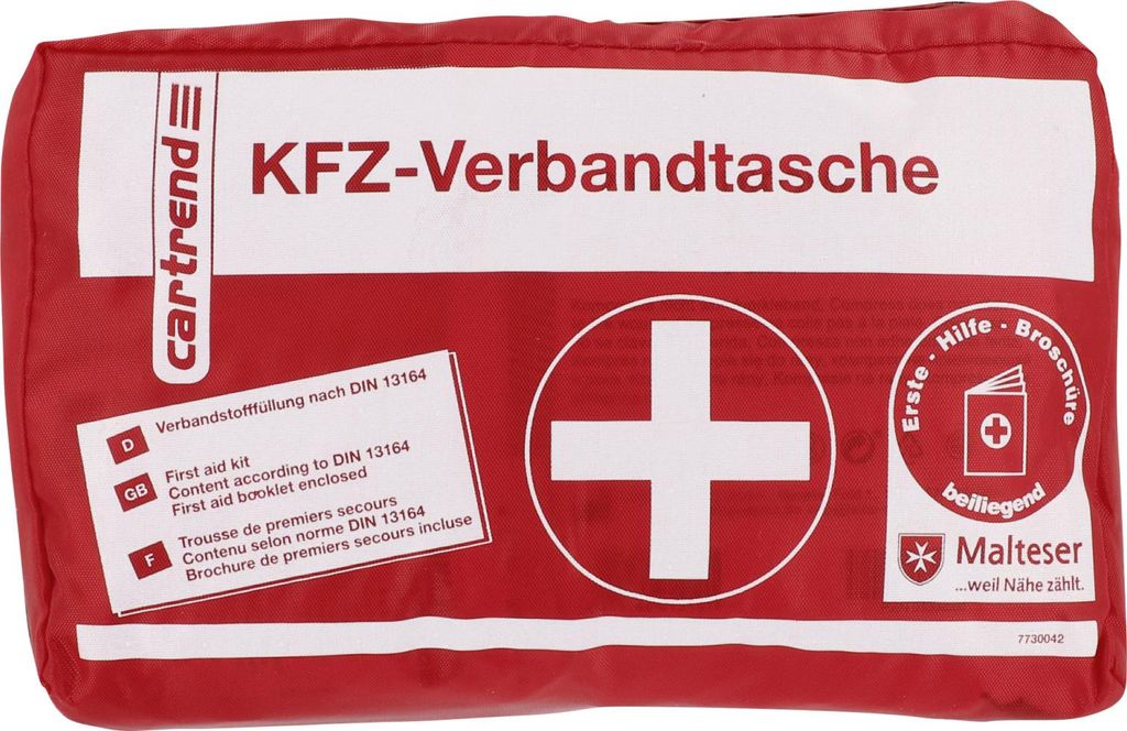Cartrend KFZ-Verbandtasche rot Produktbild 