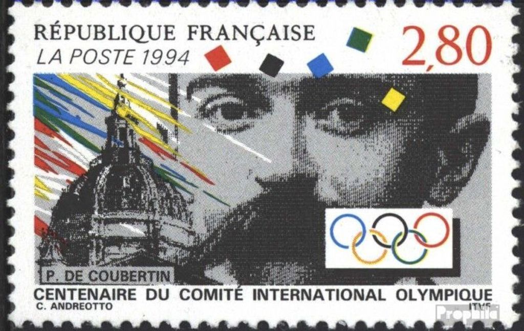 Briefmarken Frankreich 1994 Mi 3034 (kompl.Ausg.) postfrisch IOC