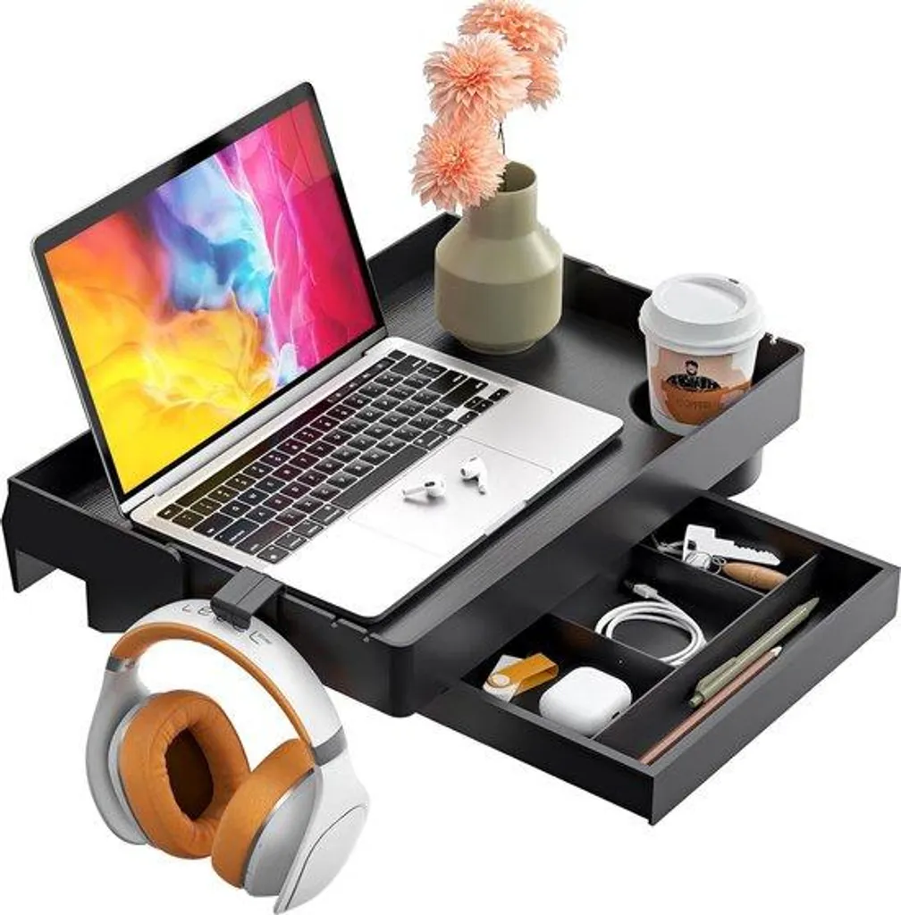Table de chevet clipsable en bois naturel pour cadre de lit à lattes