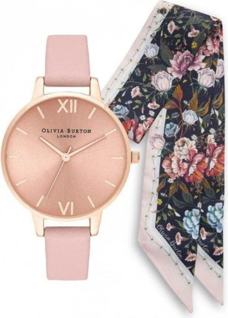 Orologio Olivia Burton OB16GSET23 Set Regalo Donna Oro Rosa con Sciarpa