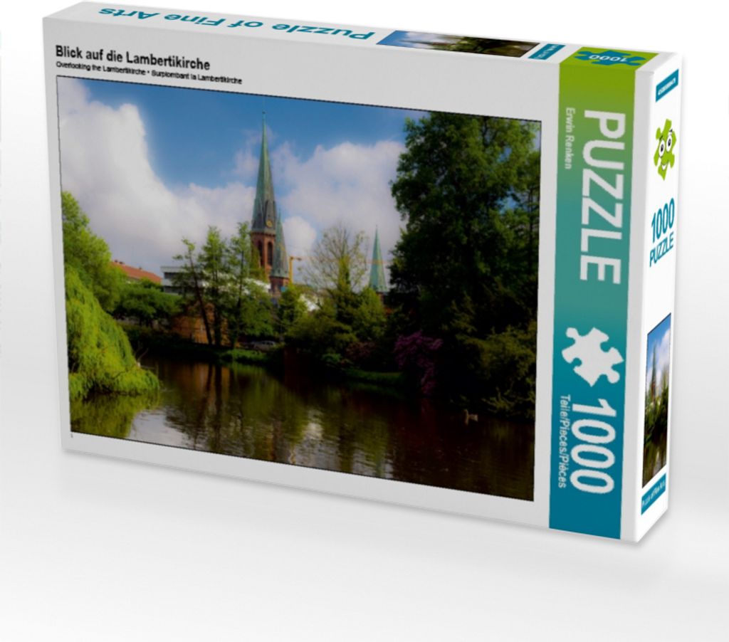 Calvendo Blick auf die Lambertikirche 1000 Teile Puzzle quer 640x480mm, Renken Erwin; 7277255