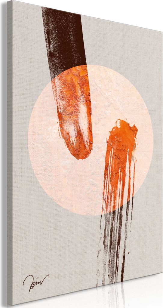 Italienischer Leinwand Leinwandbild - Two Comets (1 Part) Vertical 40x60 cm Abstrakt n-A-0976-b-a