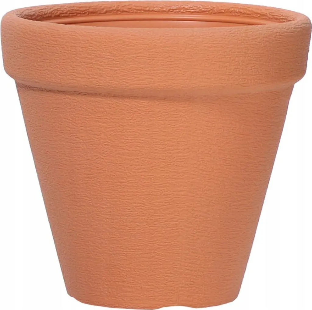 Jardinière ronde CLASSIC 40 cm coloris brique idéale pour vos arbustes extérieurs