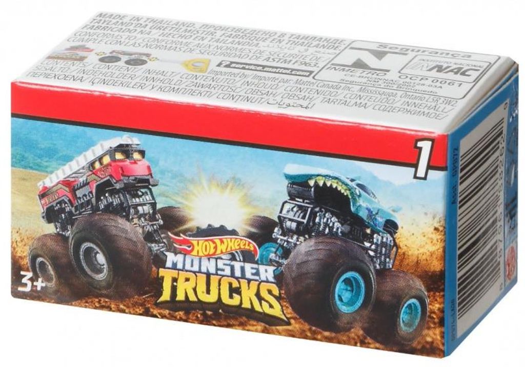 Mattel Hot Wheels Monster Truck mini auto asst Obrázok produktu 