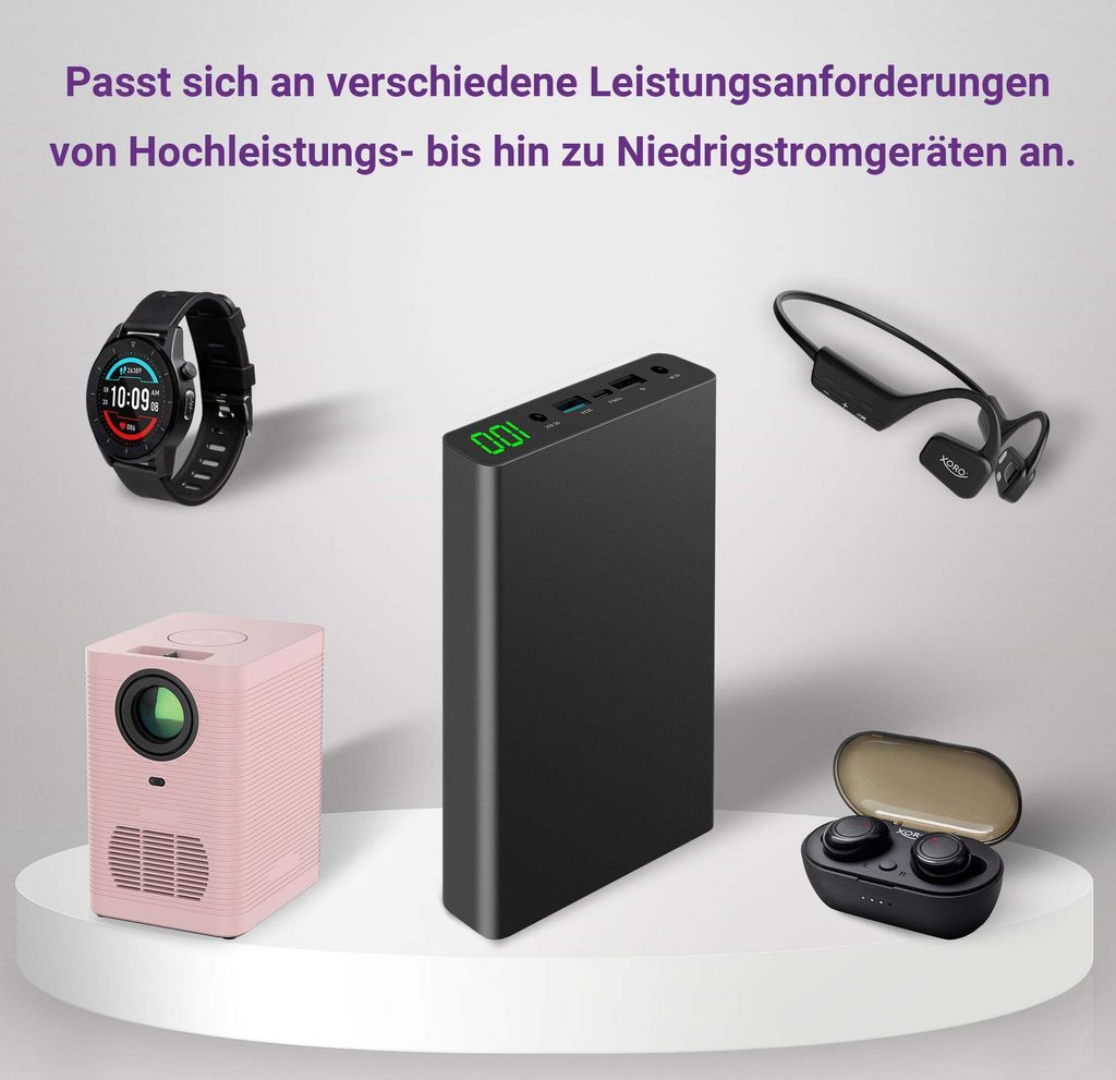 XORO MPB 3000 - Mobile Powerbank, 30.000 mAh Li-Ionen Produktbild 9