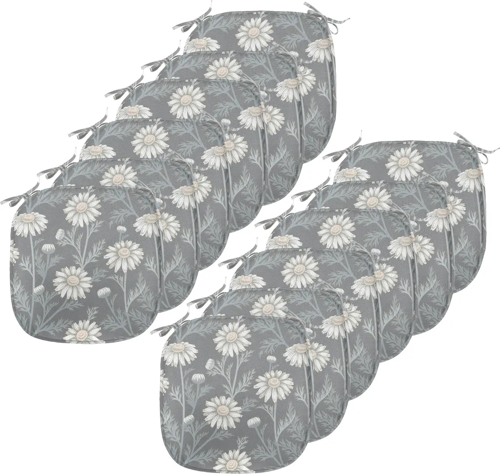 Cuscini Cucina 40x40 ABAKUHAUS Moderni - Impermeabili Grigio e Verde