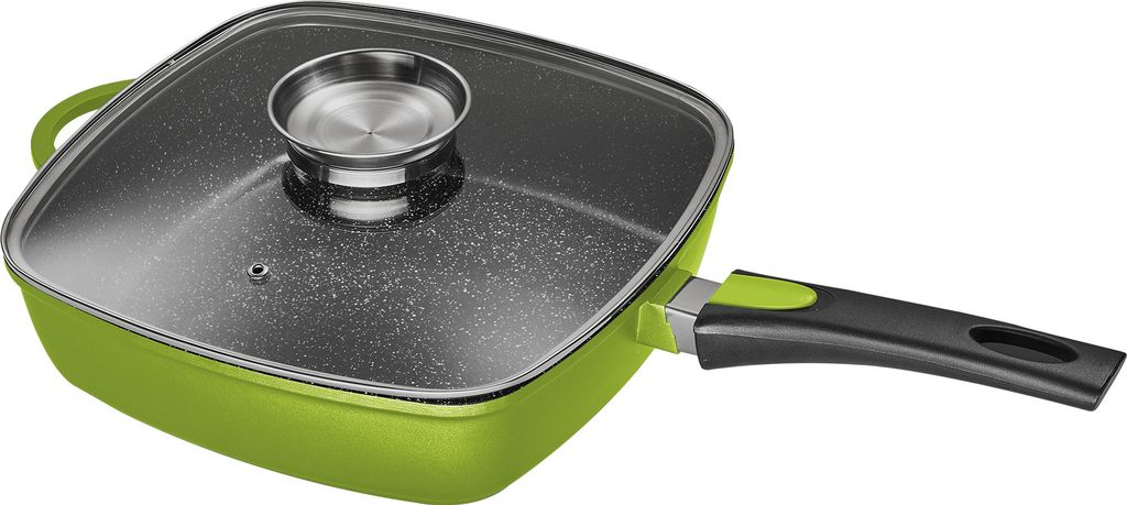28x28cm KING® Aluguss Rechteckpfanne mit langlebiger Produktbild 