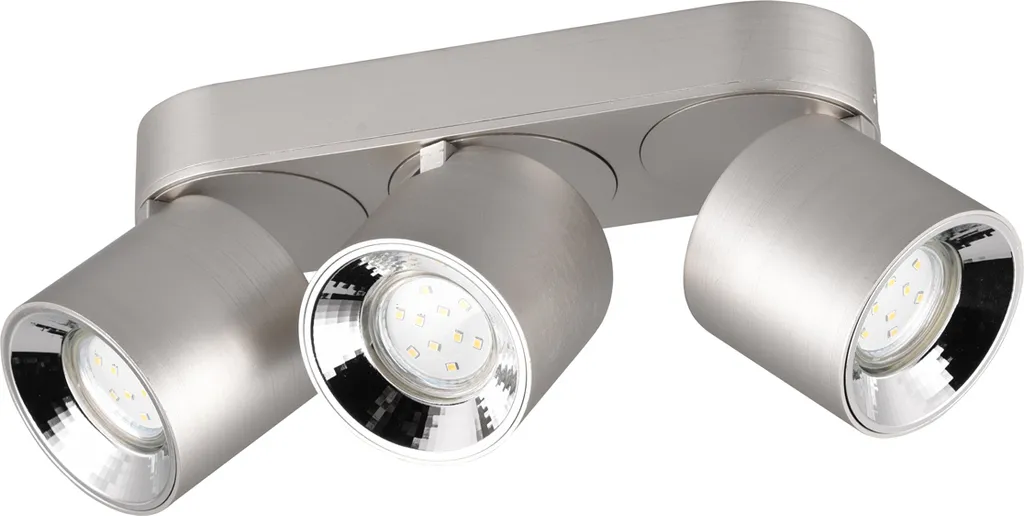 Spot Trio Guayana Argento 3xGU10 | Illuminazione Soffitto Moderna