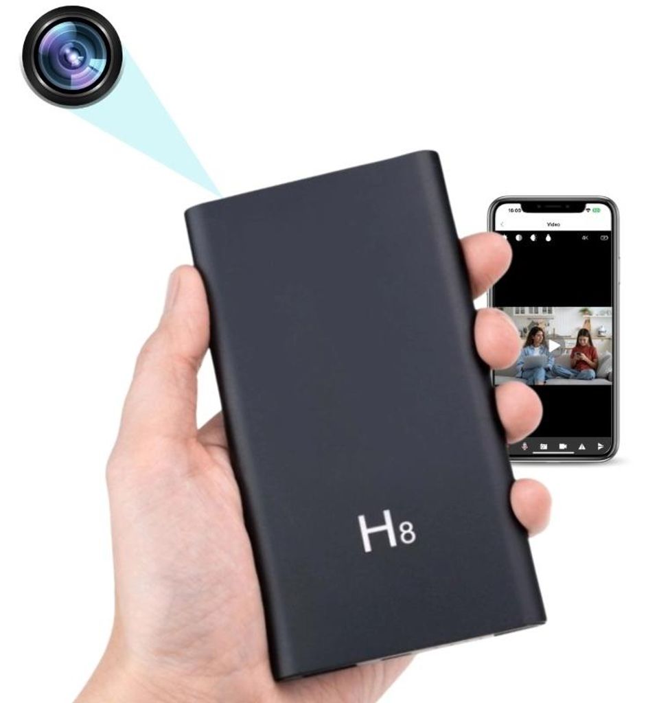Mini Caméra Batterie Externe iUni H8, Wi-Fi, Full HD, Image du produit 
