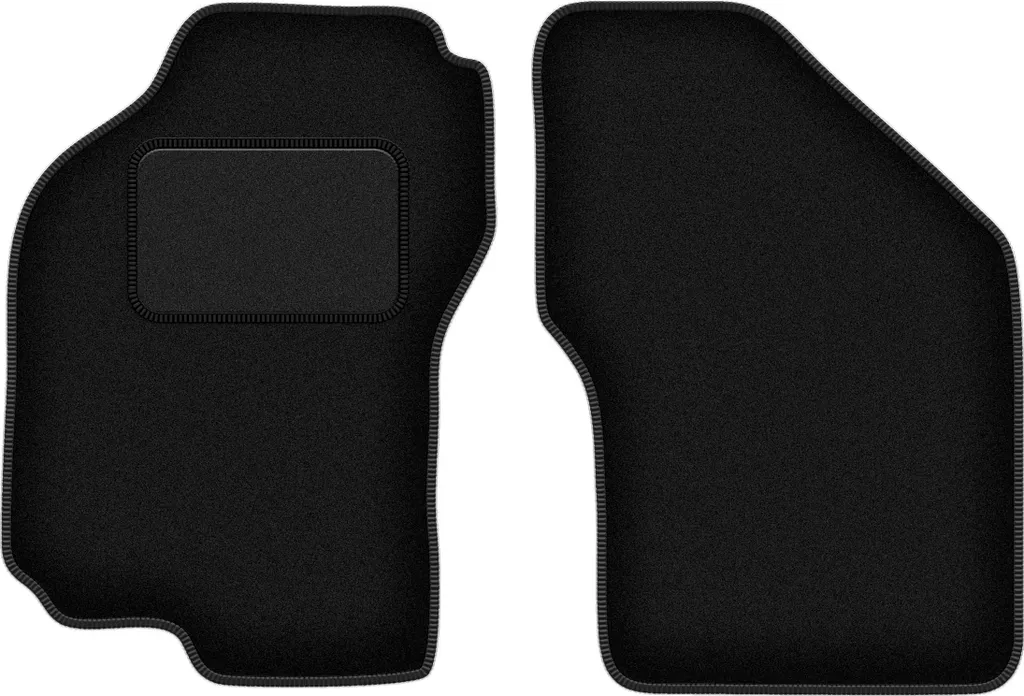 Wielganizator tappetini auto velours anteriori adatto per Fiat Bravo (1995-2001, hatchback) neri, set 2 pz, con fissaggi