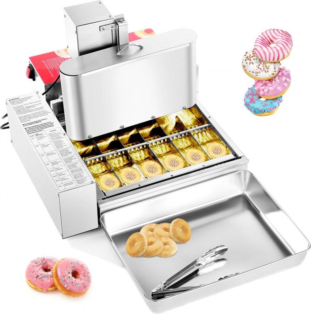 Kommerzielle Automatische Donut-Maschine - 6-Reihen Hersteller - 360 Stk./h Leistung - Donut-Herstellungsgerät mit hoher Kapazität