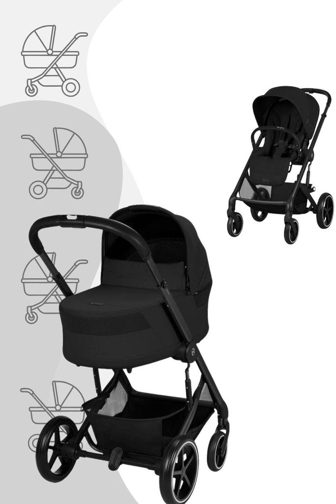 Cybex Balios S Lux Kinderwagen inkl. Cot S LUX Babywanne - Produktbild 