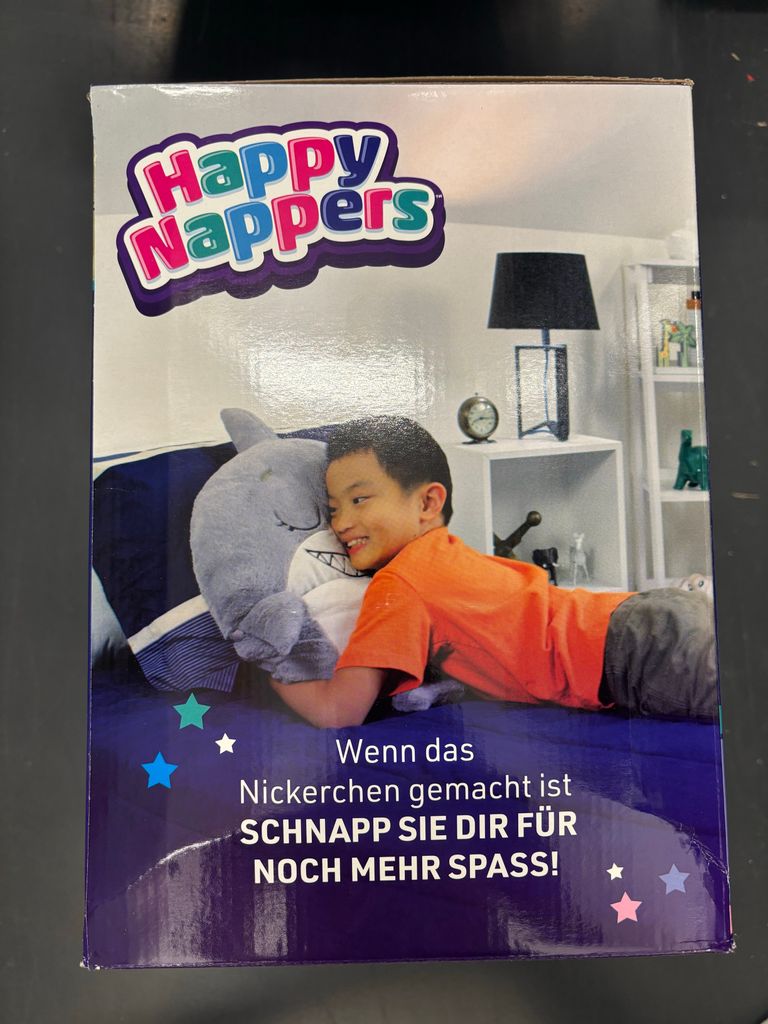 Happy Nappers Katze pink | Large 6-12 Jahre | flauschiger Produktbild 10