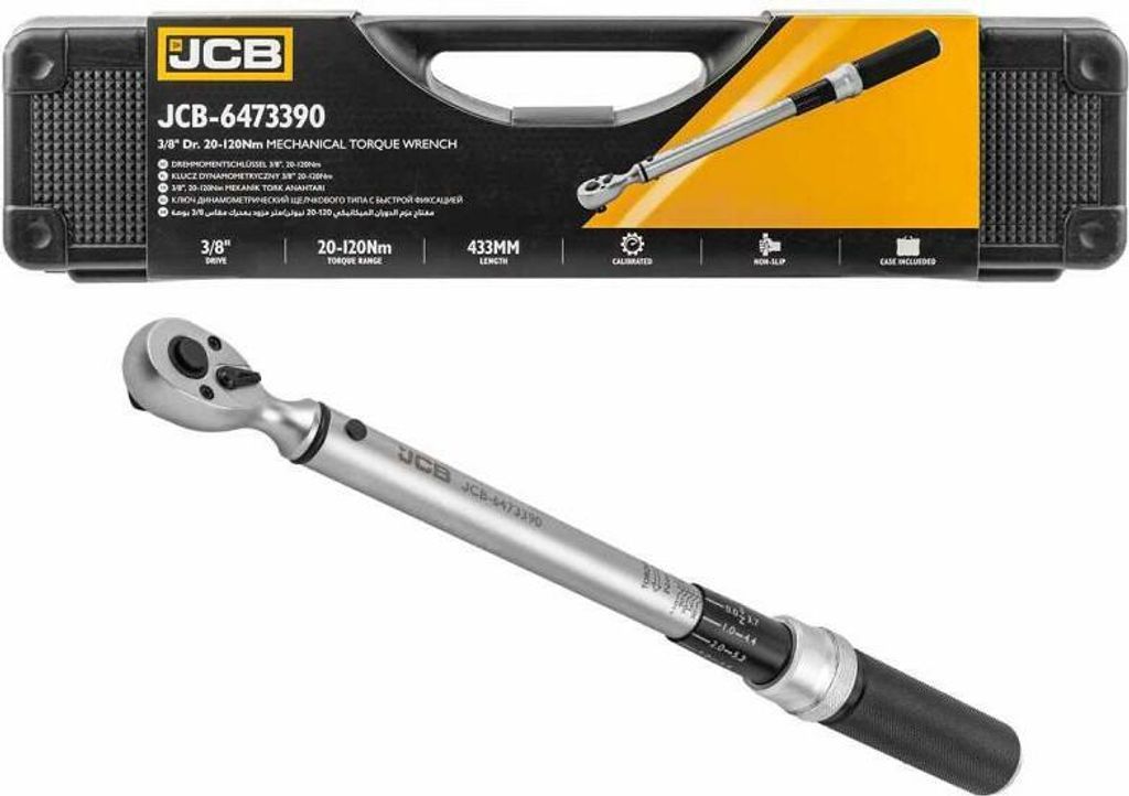 Jcb Dynamometer-Schlüssel 3/8" 20-120Nm