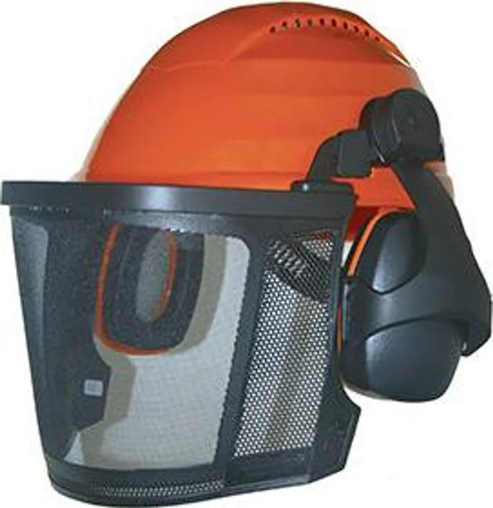 Casque forestier complet avec visière grillage et anti-bruit SNR 26dB