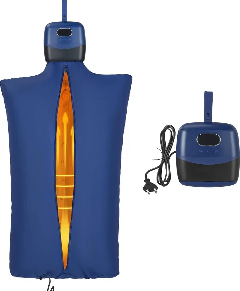 Sèche-linge électrique amovible 600W avec minuterie - Pose libre ou mur