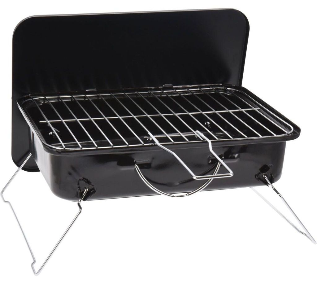 BBQ-Grill, quadratisch, 35 x 25 x 8 cm