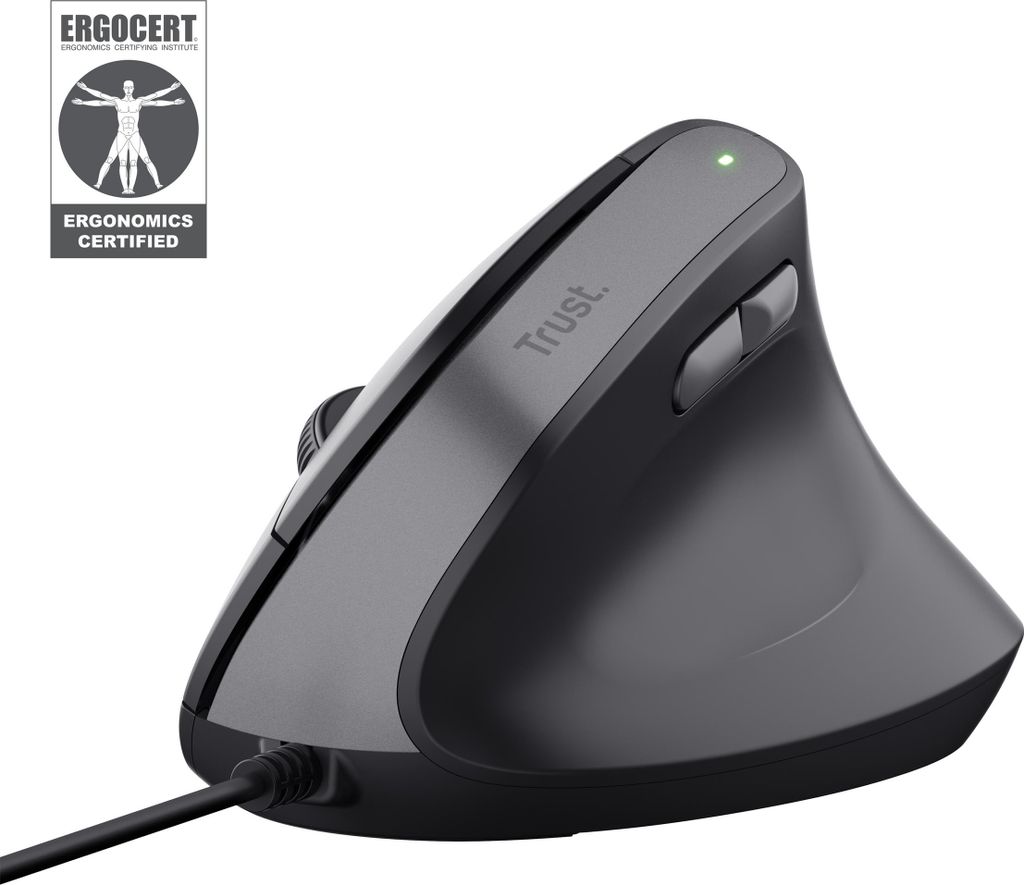 TRUST Trust Bayo II Maus Rechtshänder USB Typ-A 2400 DPI Produktbild 