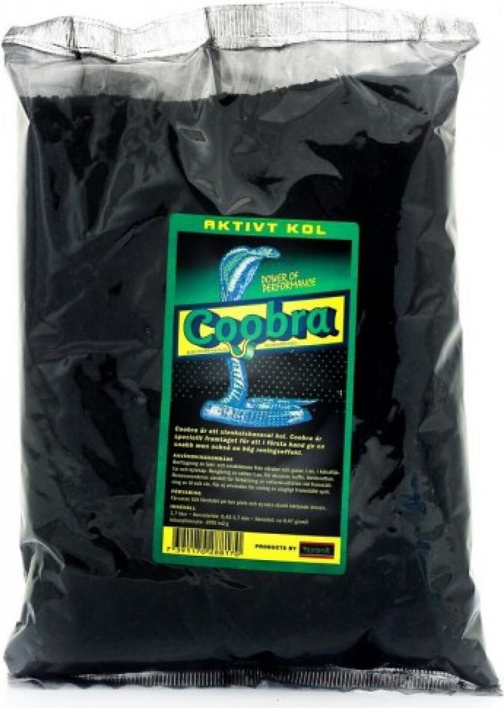 Aktivkohle 1.7L - Coobra, Aktivierter Kohlenstoff, Aktivkohle zur Filtration, Adsorptionskohle