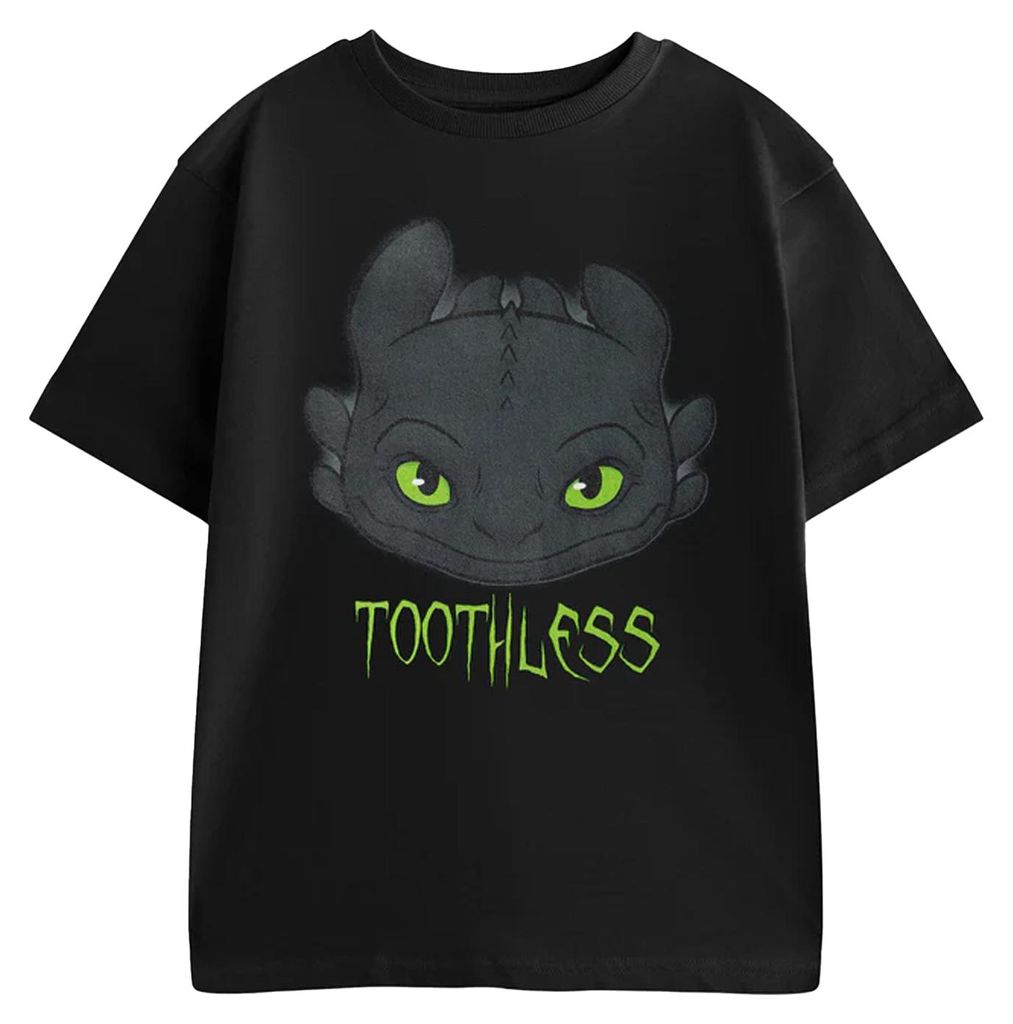 How To Train Your Dragon - T-Shirt für Jungen, kurzärmlig NS9923 (104) (Schwarz)