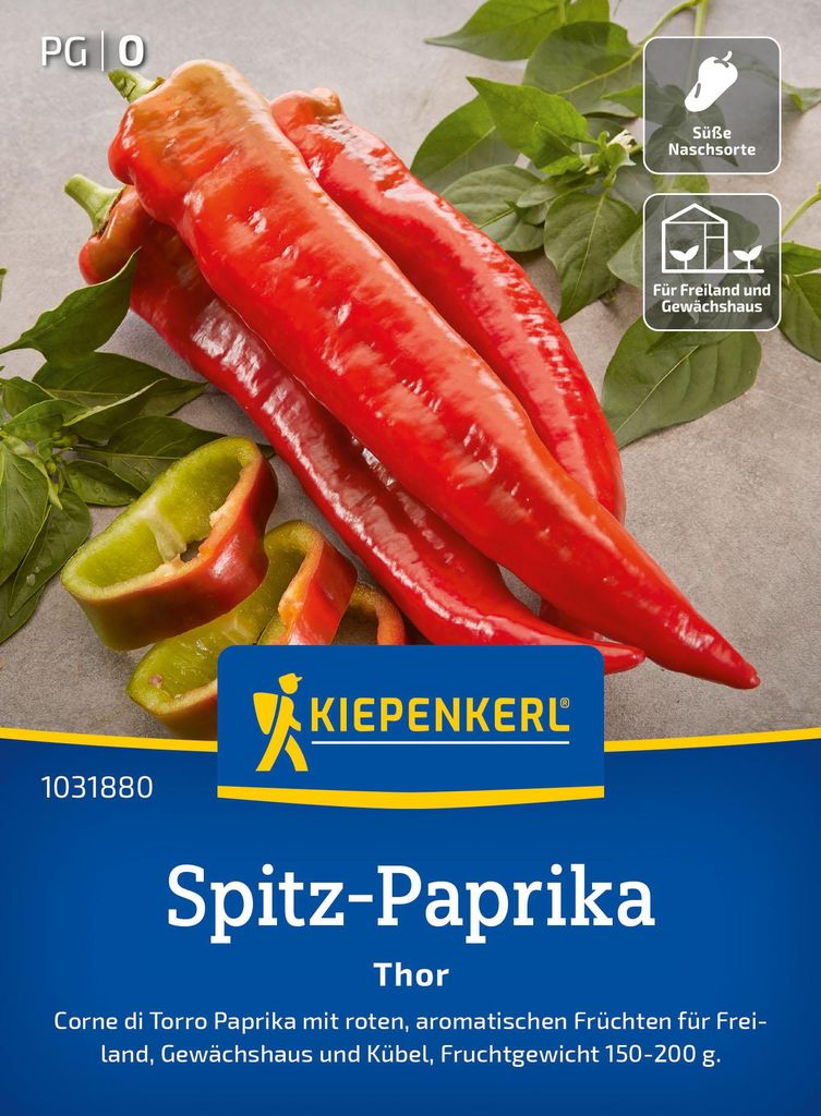 Artikelbild 2 von 'Spitz-Paprika Thor F1' aus der Kategorie Spitzpaprikasamen