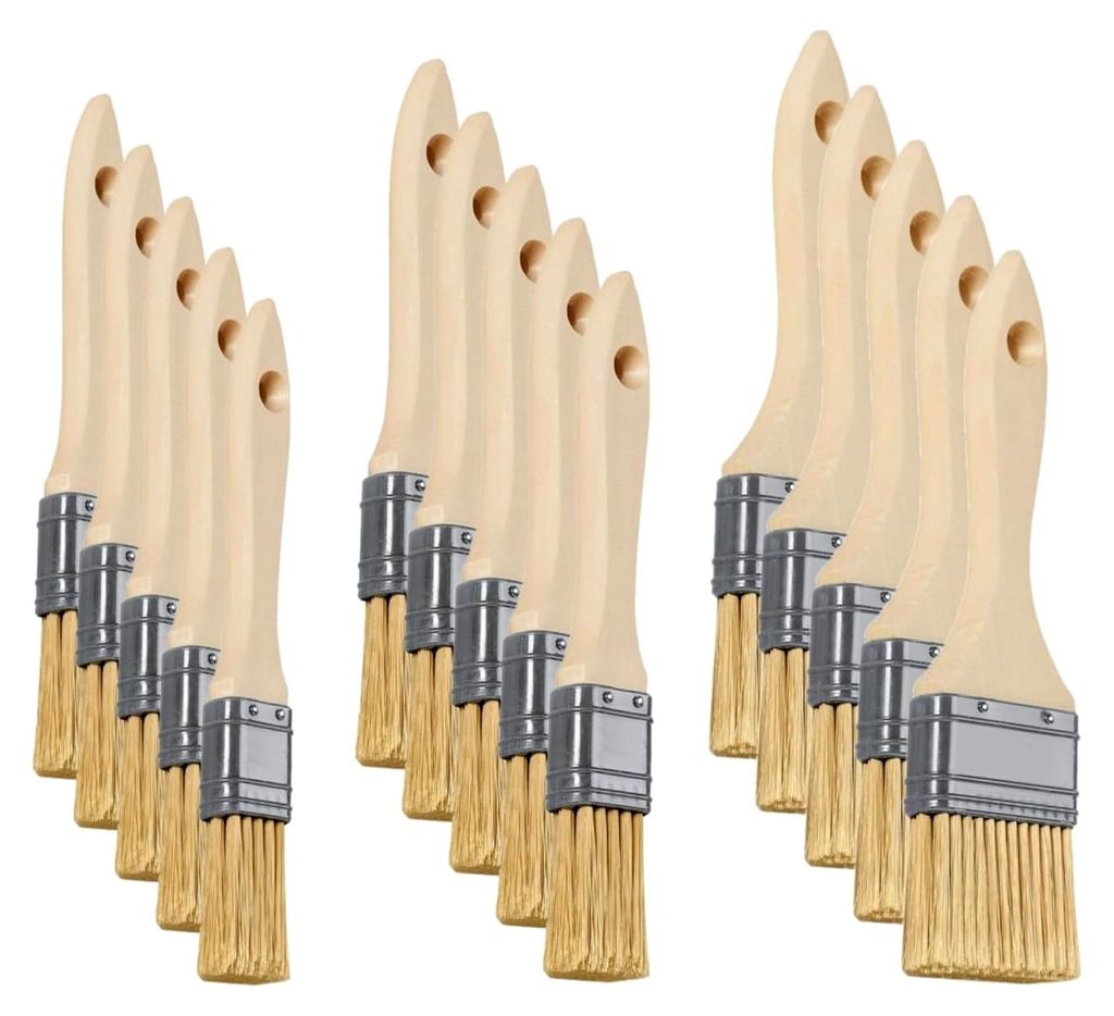 Flachpinsel Set 15-teilig für Malerarbeiten