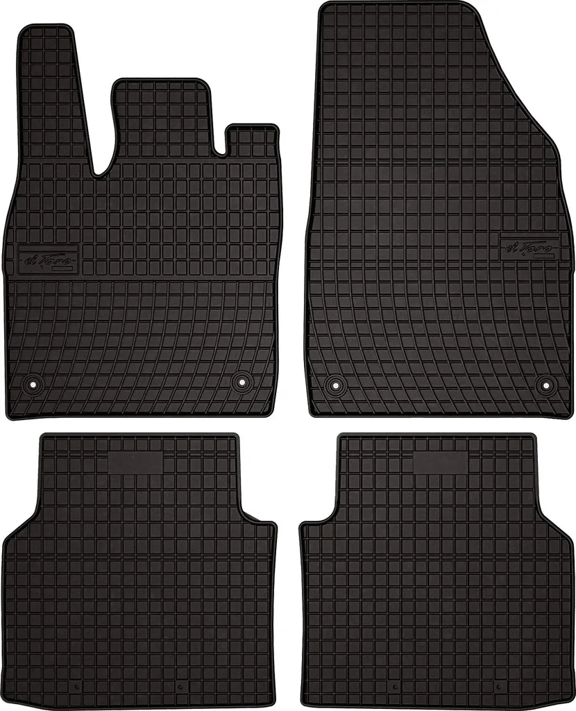 Kit 4 Tappetini Gomma Skoda Enyaq iV 2020- | Qualità Originale neri