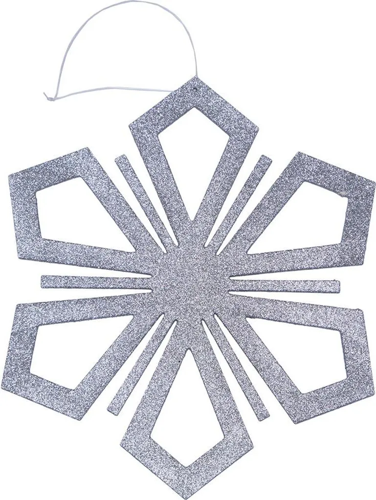 Illumination Façade Flocon de Neige 120 cm Argent - Déco Noël Géante