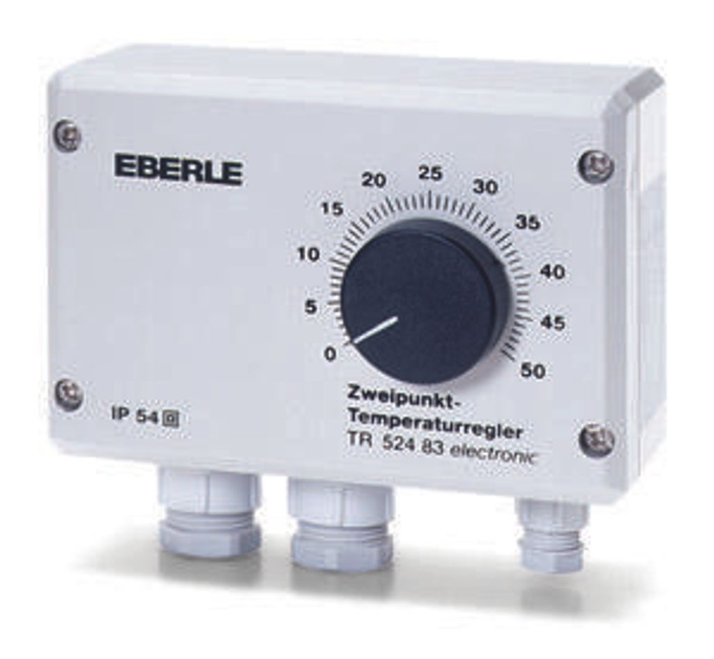 Eberle Feuchtraumtemperaturregler AP-Montage 0–50°C, 230 V, IP54, ohne FÃ1/4hler