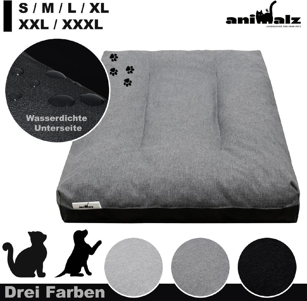 Hundebett (XXL) - 120 x 80 x 14 cm Katzenbett | Produktbild 