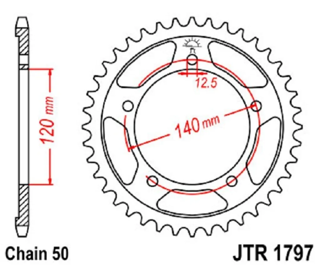Couronne de Transmission 43 Dents Pas 530 - Pièce de Rechange Moto Pro
