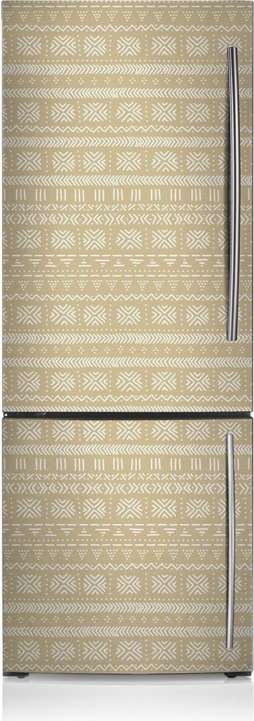 Kühlschrankfolie Aufkleber Kühlschrankmagnete Dekoration Kühlschrankfolie 60x205 cm - Gelbe Form