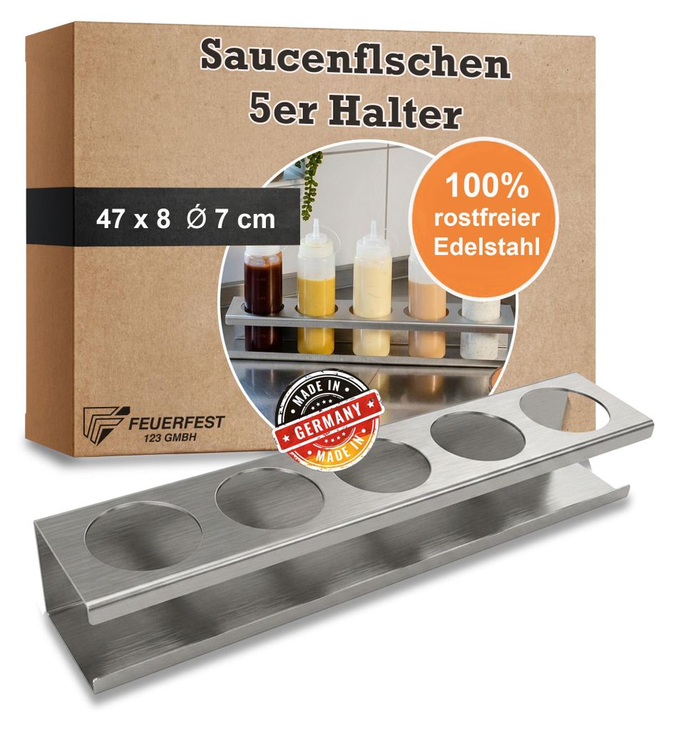 Halter für Saucenflaschen Ø70mm 5er
