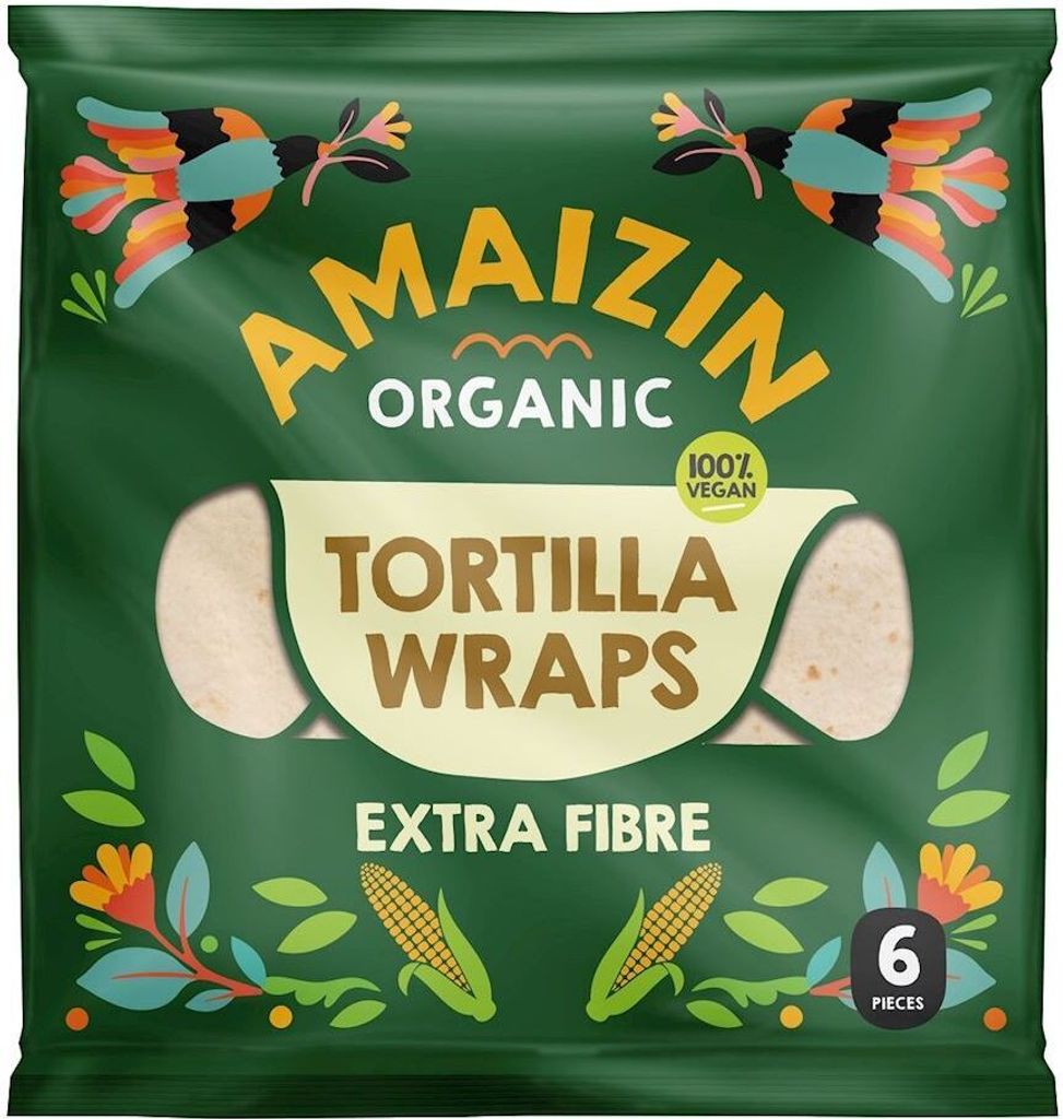 Amaizin Tortilla Wraps mit Kleie (6 Stück) 240 g