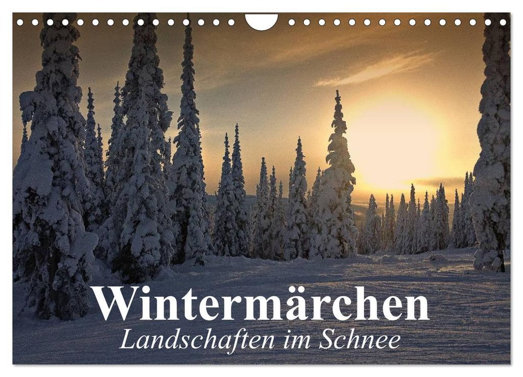 Wintermärchen Landschaften im Schnee (Wandkalender 2027 DIN A4 quer), CALVENDO Monatskalender