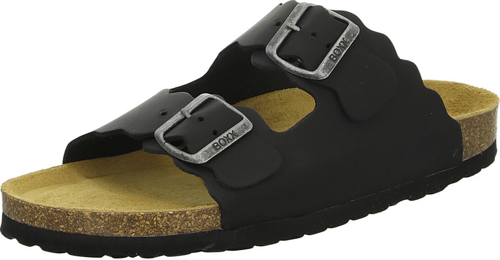 BOXX Damen-Pantolette mit Tieffußbett Schwarz, Farbe:schwarz, EU Größe:38