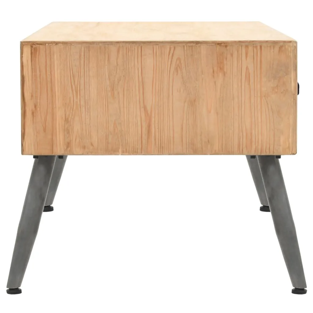 Table basse The Living Store en bois de sapin massif - 115 x 55 x 50 cm