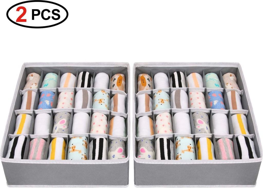 2 Stück Aufbewahrungsboxen für Unterwäsche und andere Produktbild 