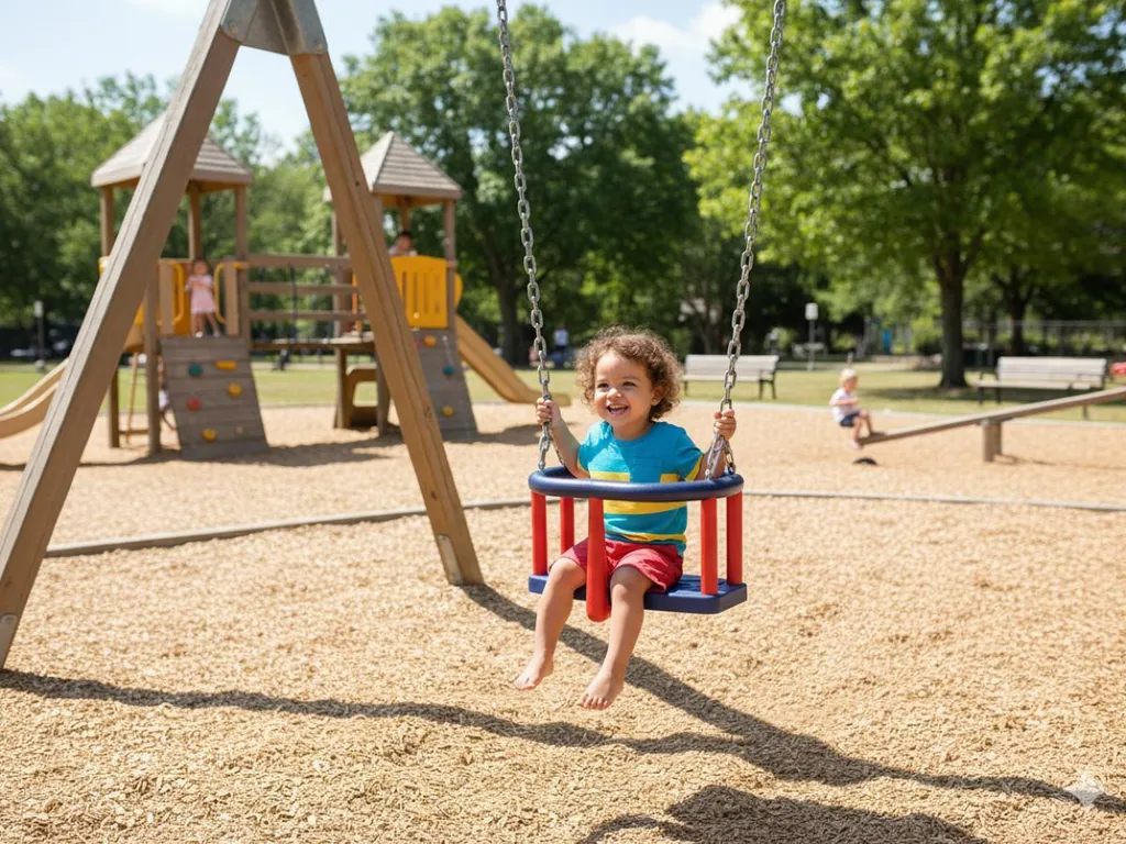 Siège de balançoire incassable pour petit enfant avec renfort aluminium