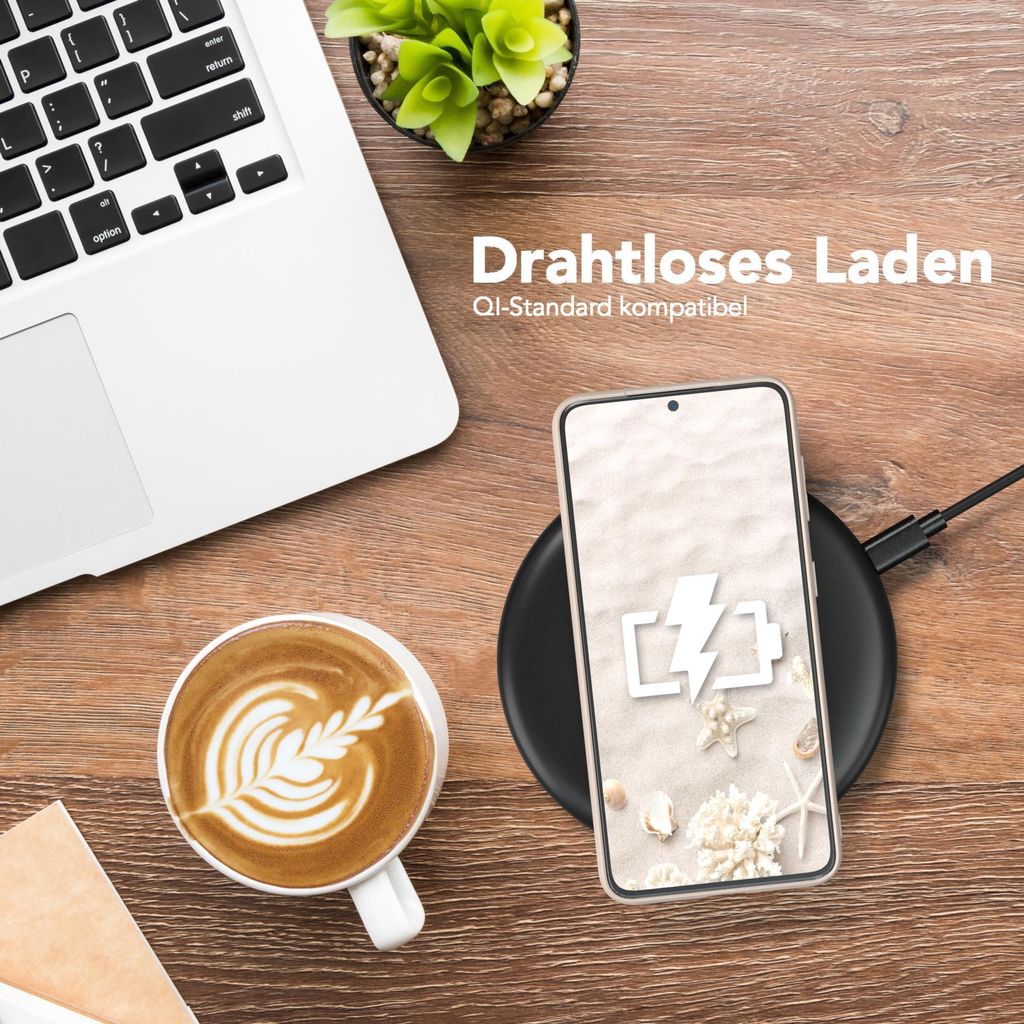 EAZY CASE - TPU Hülle für Samsung Galaxy S21 5G, TPU Case stoßfeste Handyhülle, weiches Cover mit Kameraschutz, Silikonhülle in Natur