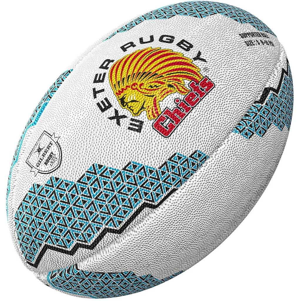 Ballon de Rugby Gilbert Exeter Chiefs Supporter Taille 4 pour Enfants