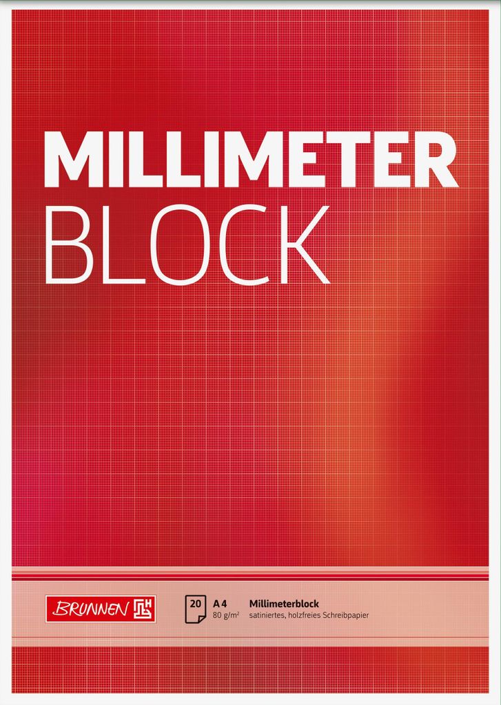 Brunnen MillimeterblockA420Bl Schreibpapier Produktbild 