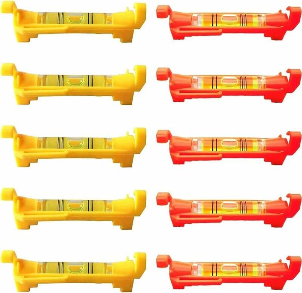 10-teiliges Mini-Wasserwaagen-Set – wichtige Werkzeuge für Maurer- und Klempnerarbeiten, ideal für Bauprojekte, inklusive Schnur- und Fliesenwa...